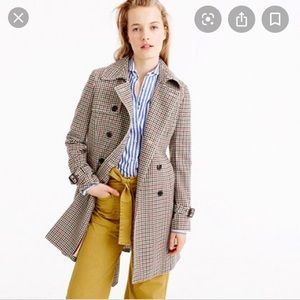 J.Crew Icon Trench Coat Plaid